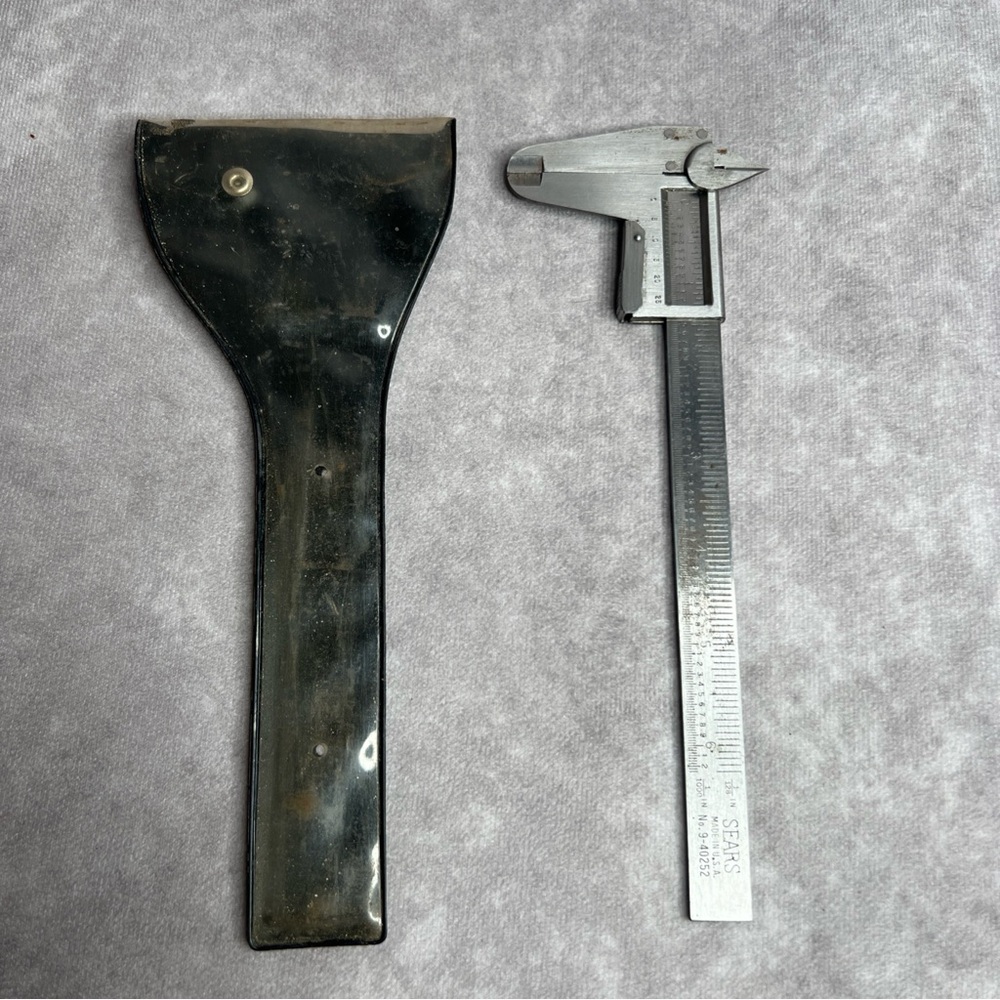 Vintage Sears Vernier Caliper No 9-40252 Stainless Steel Machinist Tool USA READ